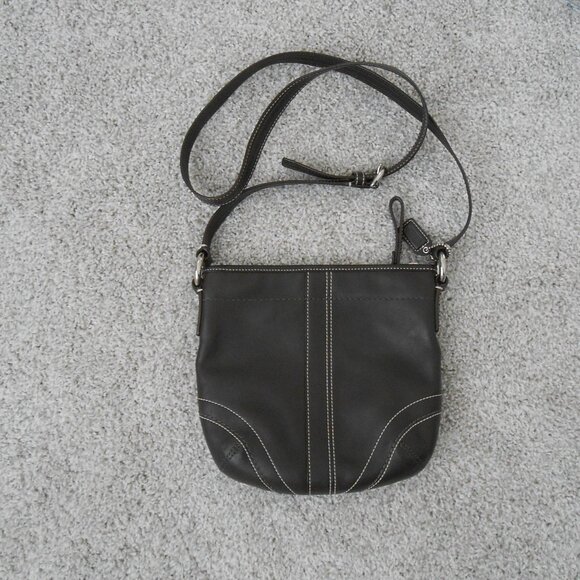 Vintage Coach SoHo Brown Leather Crossbody Bag EUC - Picture 1 of 12